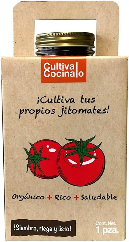 PISUMMA Kit de Cultivo de Jitomate Jardinería en Casa y Exterior – Ideal para Principiantes y Expertos