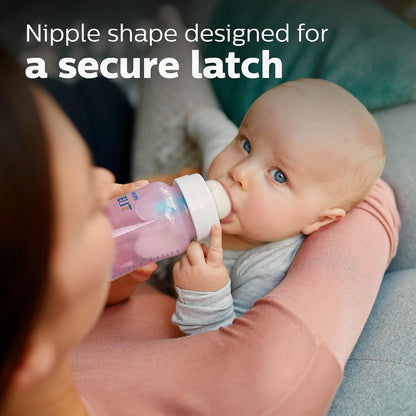 Philips Avent Set de Regalo Anti-colic Recién Nacido Rosa | Los esenciales para empezar | Ayuda a reducir cólicos y malestares | Sistema Anti-colic AirFree™ | 7 pz | SCD307/02