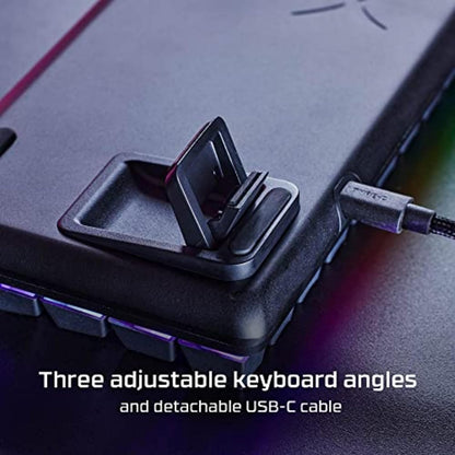 HyperX Alloy Origins 65, Teclado mecánico Gamer, Forma compacta del 65%, Aqua, Teclas PBT de Doble Disparo, Retroiluminación LED RGB, Compatible con Software NGENUITY