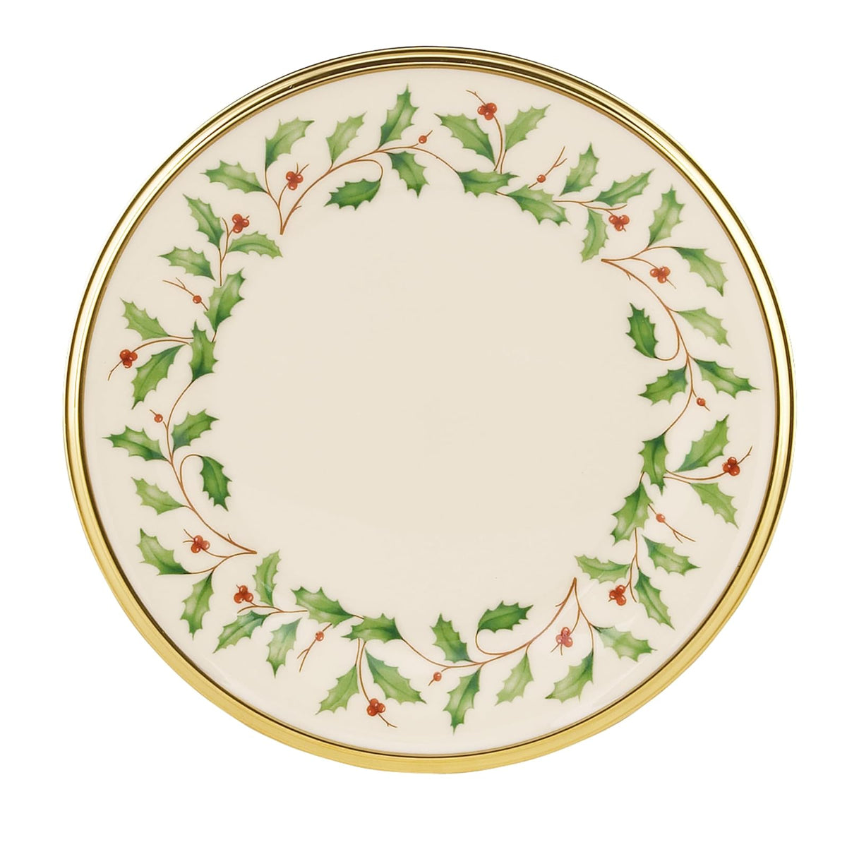 Lenox Holiday Piezas de Vajilla Navideña de Porcelana - Plato de mantequilla