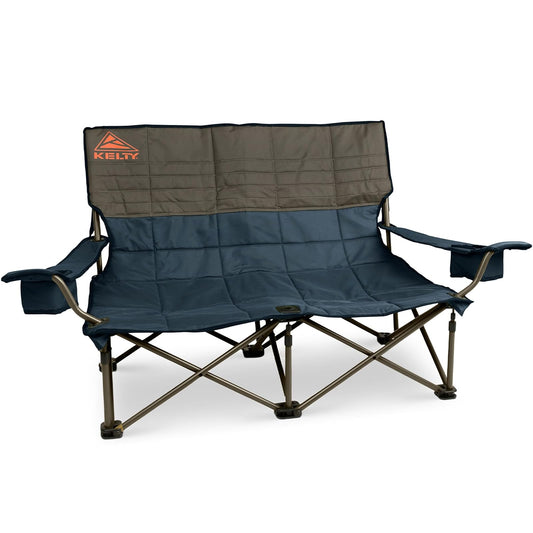 Kelty Silla de Camping Baja Loveseat – Portable, Silla Plegable para Festivales, día de Camping y Playa, Sombra Oscura/Azul Marino