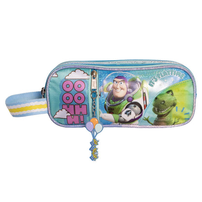 Ruz Lapicera Triple Infantil, Toy Story Cera para Cabello | 100% Poli?ster, Medidas 23 X 10 X 8 Cm, Estuche Escolar para Ni?os con Tres Compartimentos y Pr?ctico Cierre de Cremallera