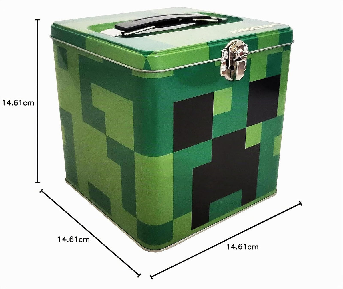 The Tin Box Company Minecraft XL - Lata de almacenamiento con asa, Minecraft