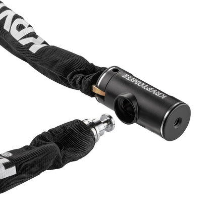Kryptonite - Candado para bicicleta, 3 pies de largo, eslabones de cadena de 8 mm, cerradura de cadena de bicicleta con llaves para scooter, carretera, de montaña