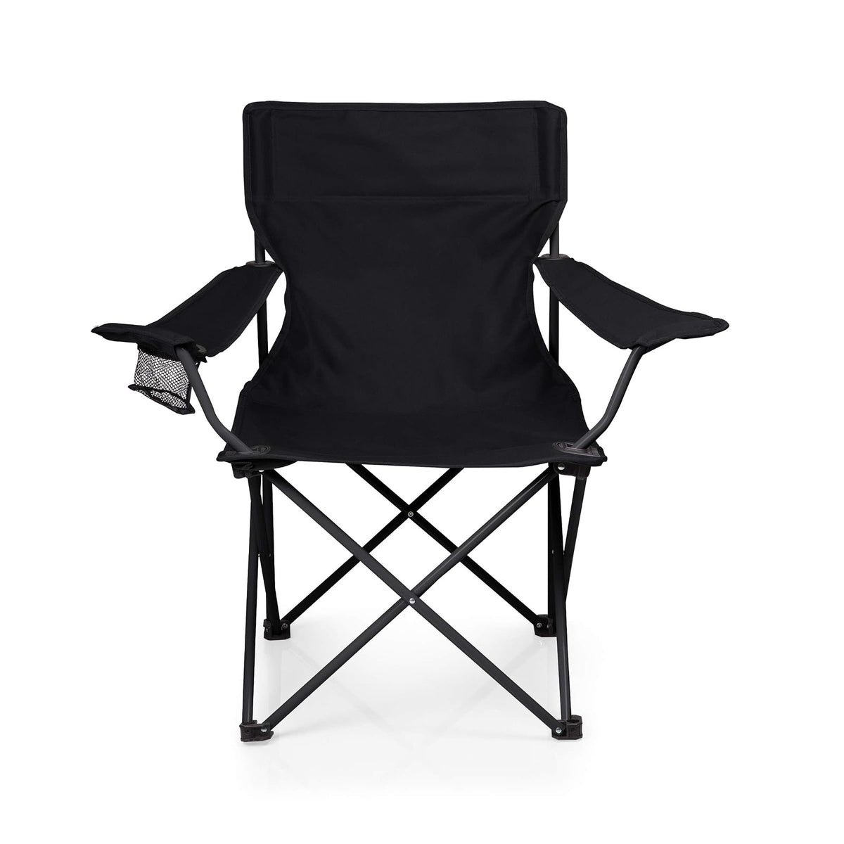 PTZ - Silla de Campamento - Silla de Picnic - Silla de Playa con Bolsa de Transporte, Color Negro