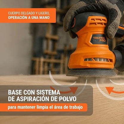 Truper PRO LIRO-5A2, Lijadora roto orbital 5", 260W