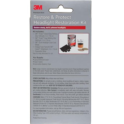 3M Kit de Restauración y Protección de Faros Delanteros 39194