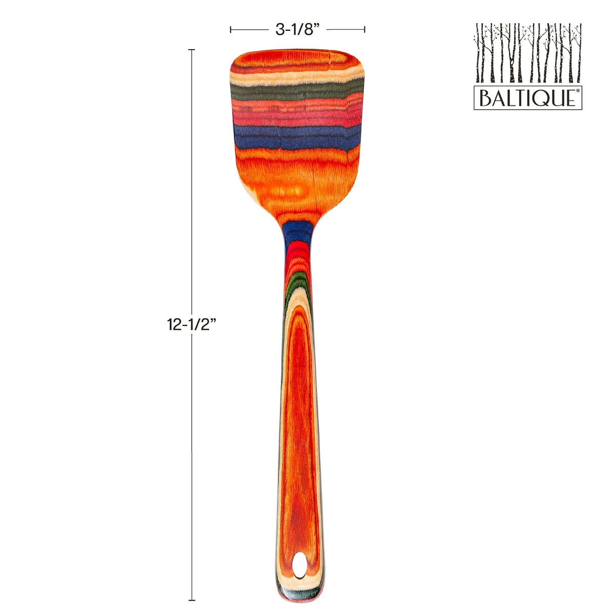 Baltique Marrakesh Collection - Espátula de madera (12-1/2", segura para antiadherente)
