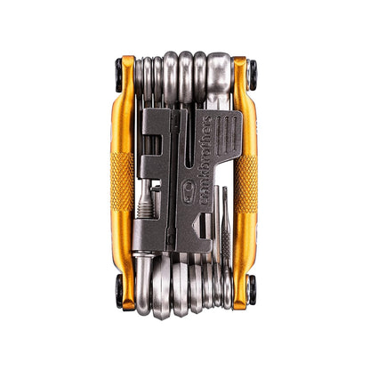 Crankbrothers Multi Tool M 20 - MTB Multiherramienta Oro - 20 herramientas de bicicleta (herramienta 20 en 1), ergonómicas y ligeras - Oro