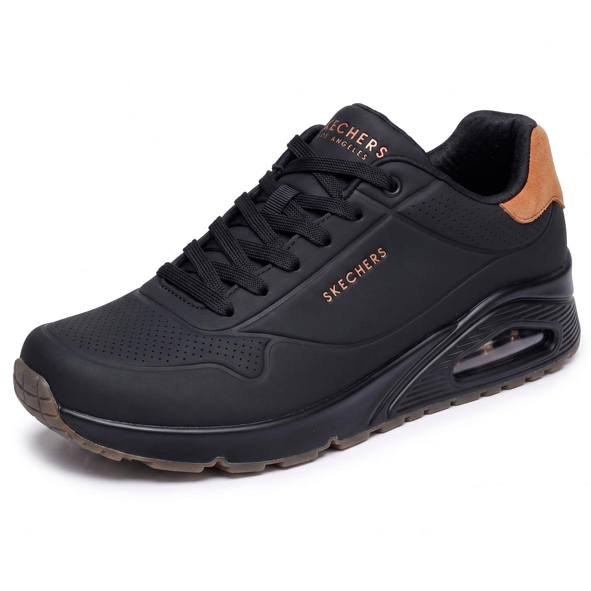 Skechers Uno Suited on Air Zapatillas para Hombre - 29.5 cm - Negro
