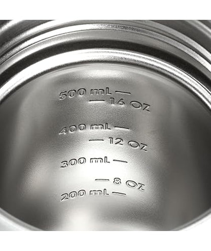 STANLEY Vitalize - Botella coctelera, 567 g, color negro | Botella coctelera a prueba de fugas | Caño de flujo rápido | Colador extraíble | Mango de fácil agarre | Contenedor base |