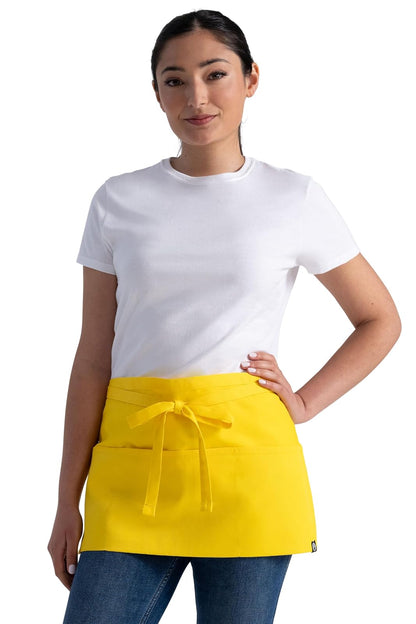 Chef Works - Delantal de Cintura con Bolsillos - Talla Única - Limón