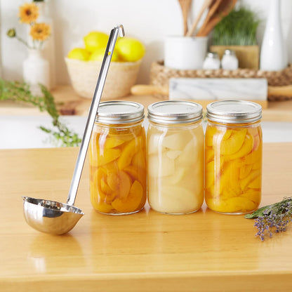 RSVP International Endurance Canning Collection - Acero inoxidable 18/8 no reactivo, apto para lavaplatos, cucharón, 13-1/2 pulgadas