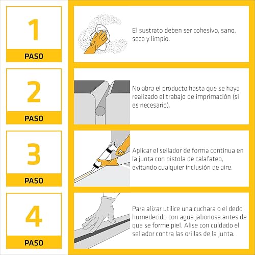 Sika - Sellador de Juntas Elástico Sikaflex 1A Purform - Poliuretano de Alto Desempeño - Ideal para Juntas con Alto Movimiento -Uso Interior y Exterior - Gris - Cartucho 300 ml