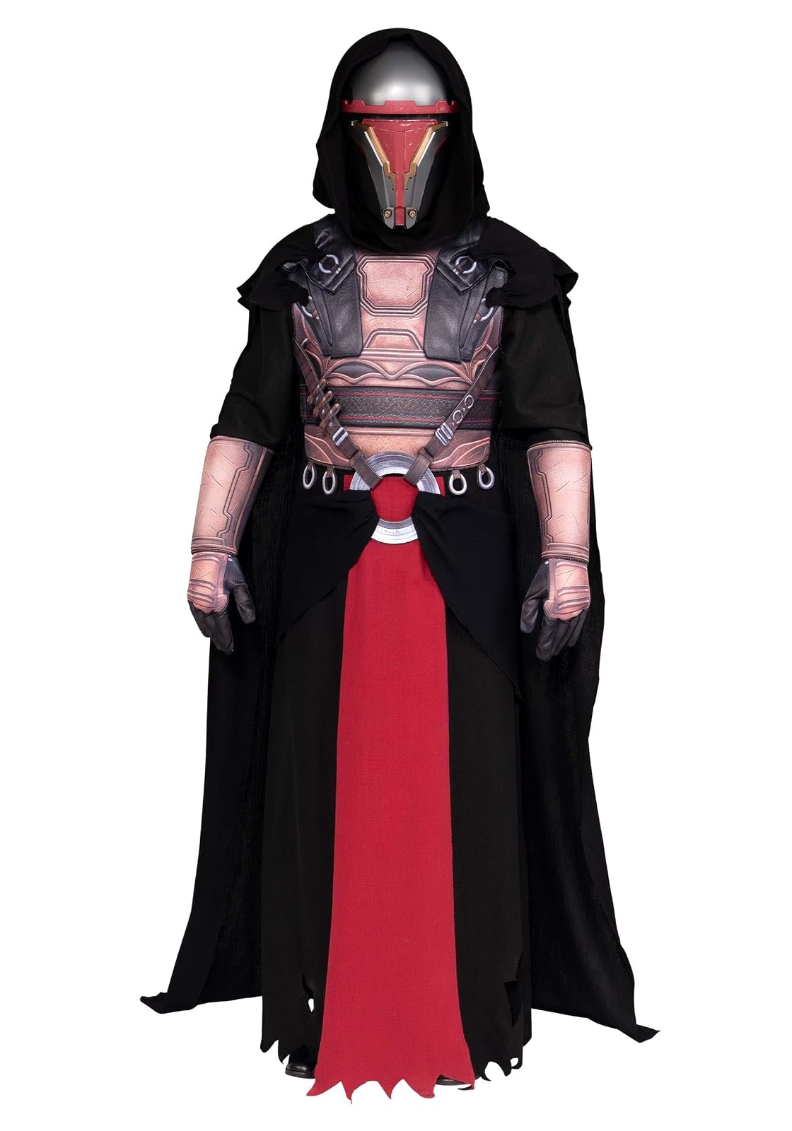Star Wars Darth Revan - Disfraz Oficial de Halloween para Adultos, túnica con Armadura Acolchada en el Pecho, Faja de Cadera, guanteletes y Guantes, Multi, Large