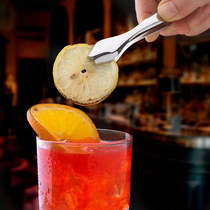 Barfly - Pinza de hielo, inoxidable, 7.1 pulgadas