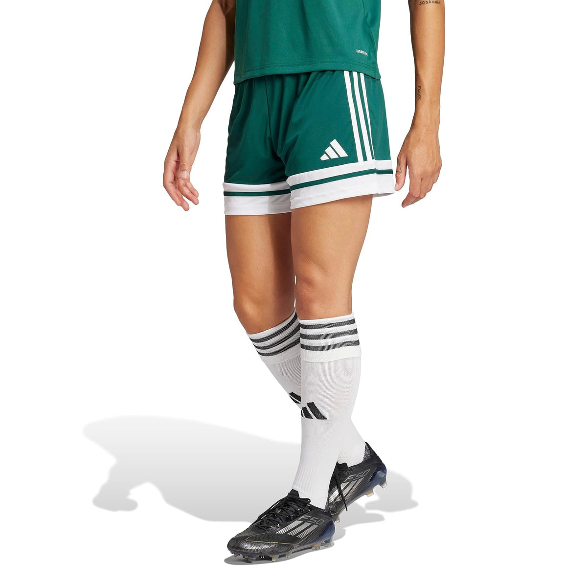 adidas Squadra 25 Shorts Deportivos de Fútbol para Mujer - XL - Team Dark Green - White