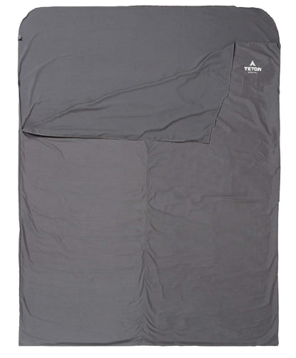 TETON Sports Forro de saco de dormir; un juego de sábanas limpio en cualquier lugar que vayas; perfecto para viajes, campamento y cualquier momento que estés lejos de casa durante la noche; lavable a máquina; juego de sábanas de viaje para tu saco de dorm