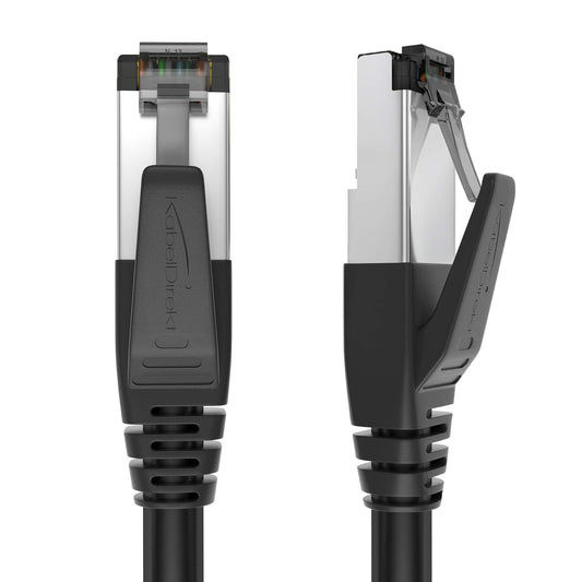KabelDirekt – Cable Ethernet CAT8 40Gbit/s – 6ft/2m | CAT8.1, para Gaming/PS5/Xbox/Switch, RJ45, negro