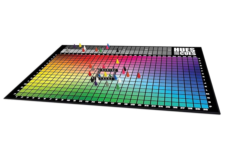 USAopoly PA135-725-002000-04 Tonos y Tacos, Juego de adivinación de Colores Vibrantes, para la Noche de Juegos Familiares, Conecta Pistas y Colores Juntos, 480 Cuadrados de Colores para adivinar