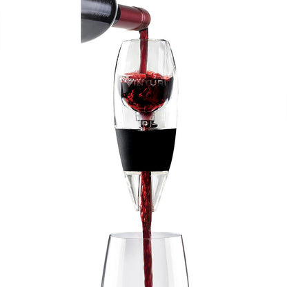 Vinturi Aireador de vino tinto incluye base mejorada sabores con acabado más suave, color negro