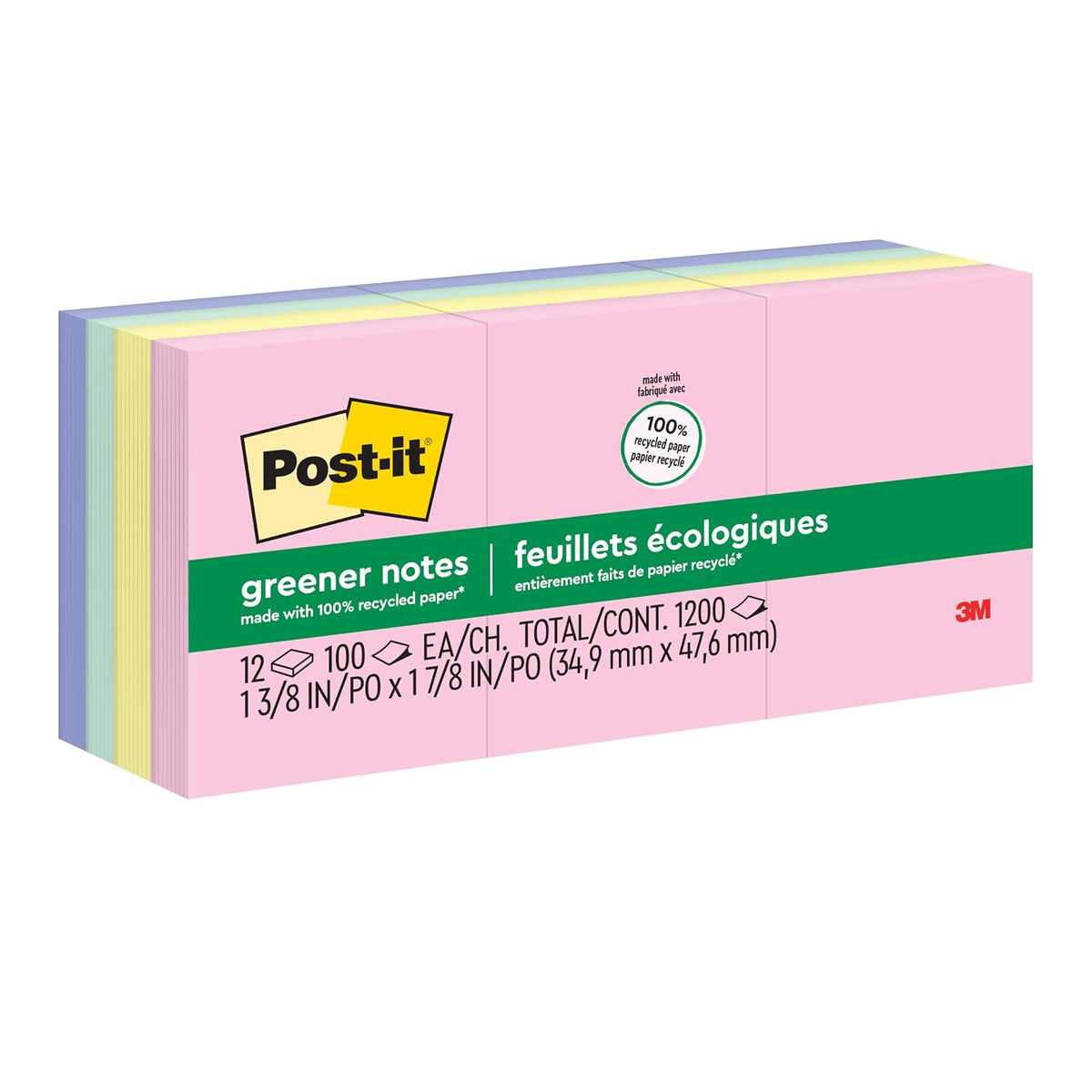 Post-it Notas Adhesivas Autoadheribles - 4.1 x 11.4 cm - Helsinki Collection