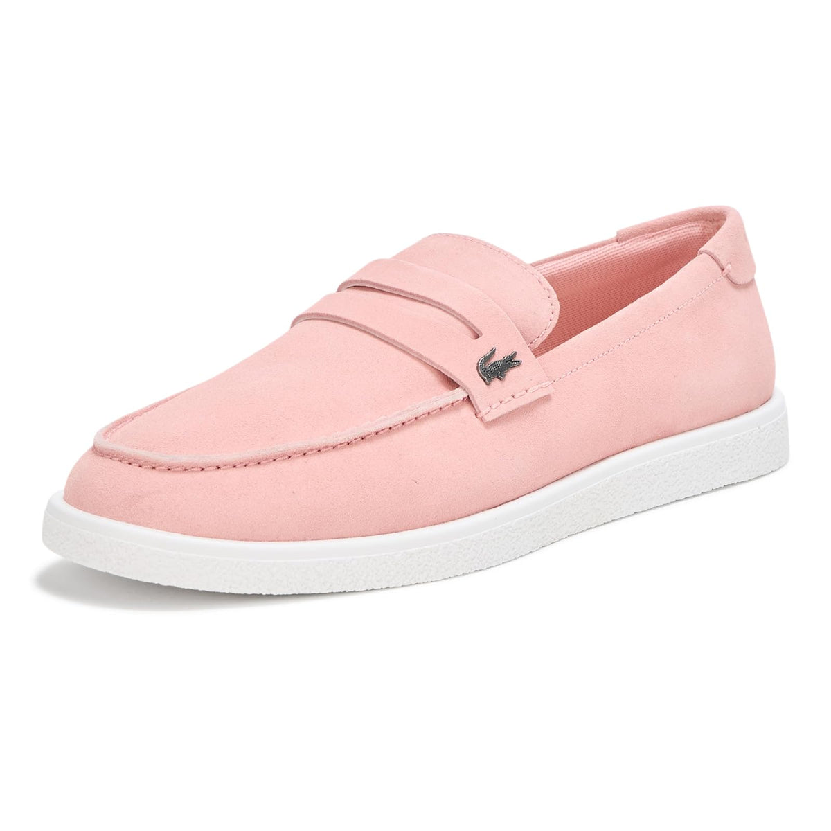 Zapatillas Lacoste Cochet de Gamuza para Hombre - 26.5 cm - Rosado y blanco