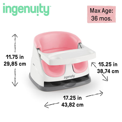 Ingenuity Asiento 2 en 1 Elevador y de Piso para Bebé Niña