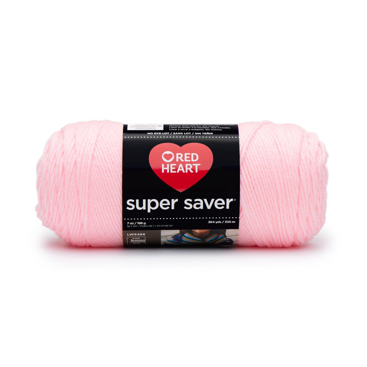 Red Heart Super Saver Ovillo de Estambre Acrílico - Baby Pink - Sólido