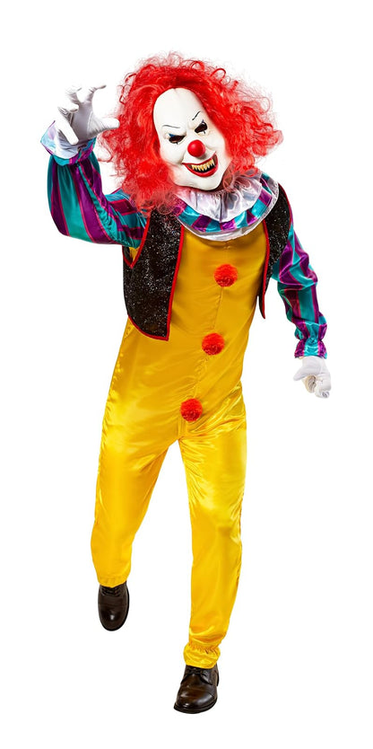 Rubie's IT The Movie Adult Pennywise Deluxe Costume, As Shown