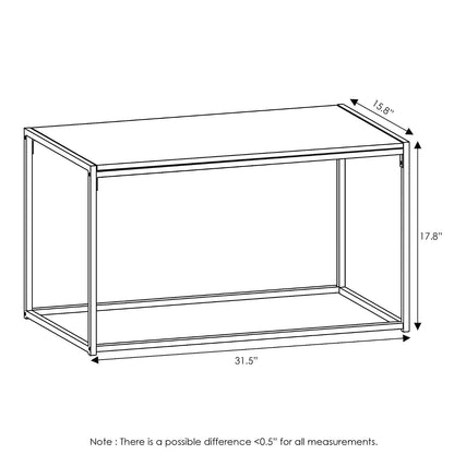 Furinno Camnus Modern Living Mesa de Centro, Americano, 15.7 x 30 x 17.5 Pulgadas
