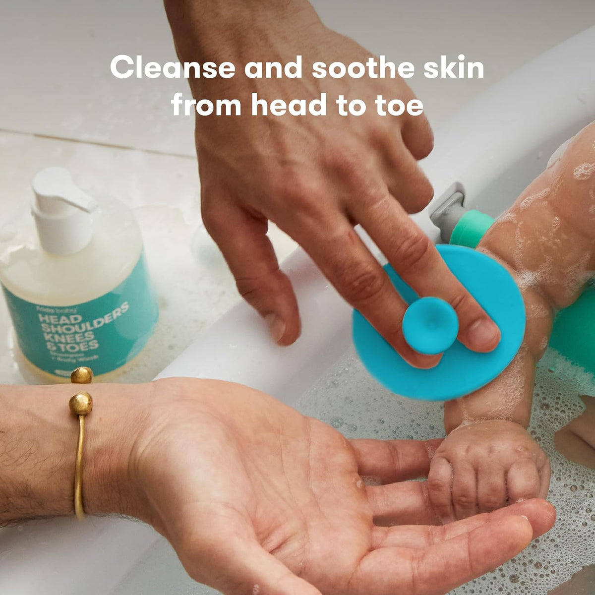 FridaBaby SkinSoother Essential Bath Silicone Brush for Cradle Cap and Eczema