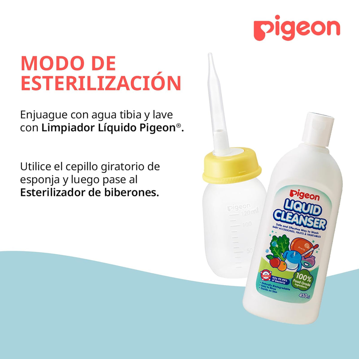 PIGEON | Biberones Especial con Tetina Larga Pigeon | Cosas para Bebes Recien Nacidos - Articulos para Bebe | Biberon de Silicona Suave y Corte en Cruz | Ayuda en la Alimentación de Bebé Prematuros