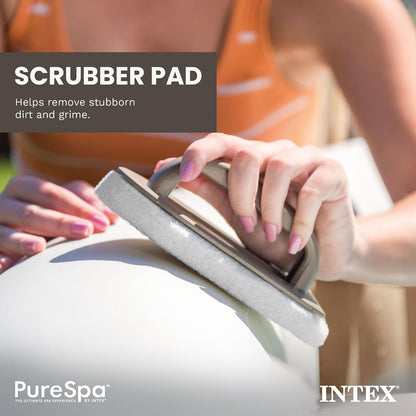 Intex PureSpa Kit de Accesorios de Mantenimiento | 3 piezas, cepillo para polvo curvado, skimmer de malla, depurador