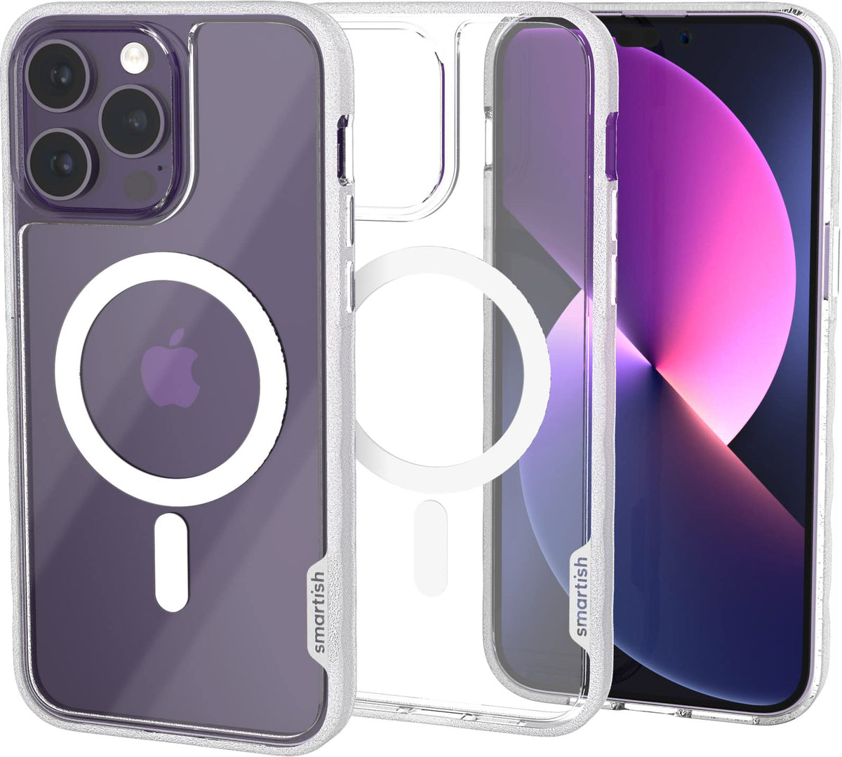 Smartish iPhone 14 Pro MAX Funda Delgada - Gripmunk Compatible con MagSafe [Ligera + Protectora] Proteccion Delgada Cubierta con Microfibra - Nada Que Esconder