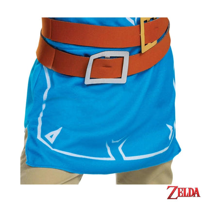 Link Costume for Kids, Official Zelda Breath of the Wild Costume, Classic Child Size