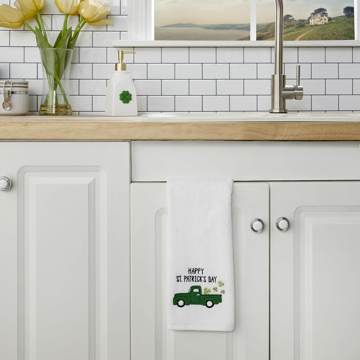 SKL HOME by Saturday Knight Ltd. St Patrick's Day - Toalla de Mano, 16 x 25, Color Blanco