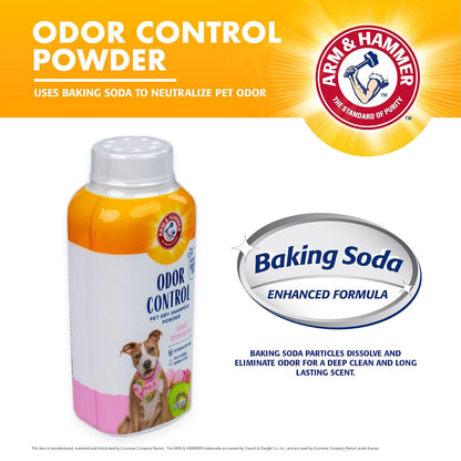 Arm & Hammer for Pets Champú seco en Polvo para Perros con Control de olores, el Mejor champú sin Agua para Eliminar olores para Perros y Cachorros, Aroma a Flor de Kiwi, 4.2 onzas