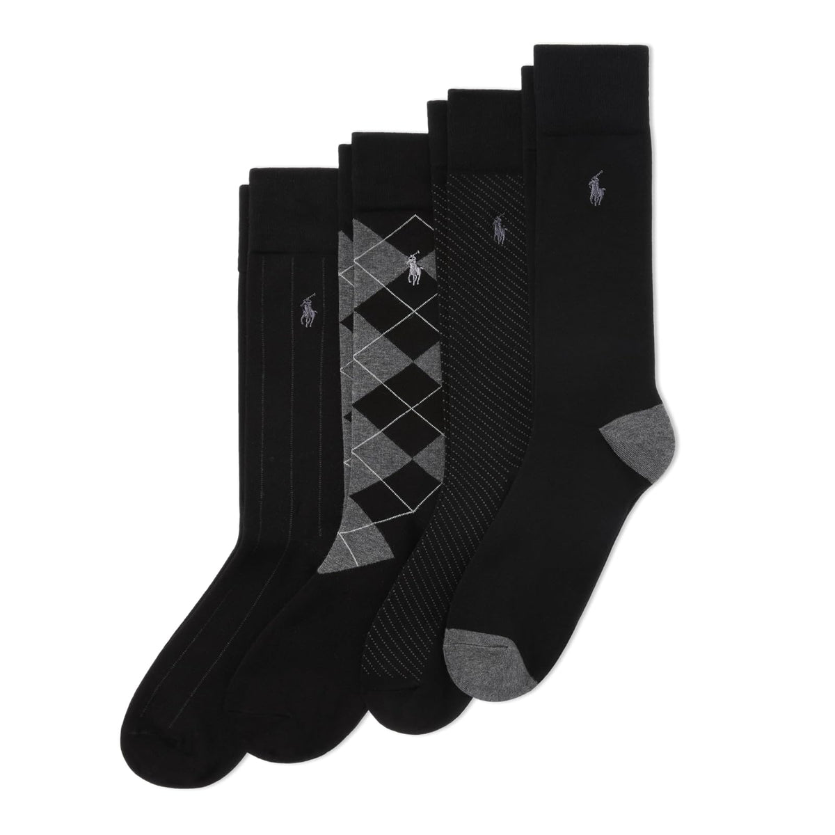 Polo Ralph Lauren Men's Socks Calcetines de cuello redondo con patrón surtido Calcetines de cuello redondo con patrón surtidopara hombre