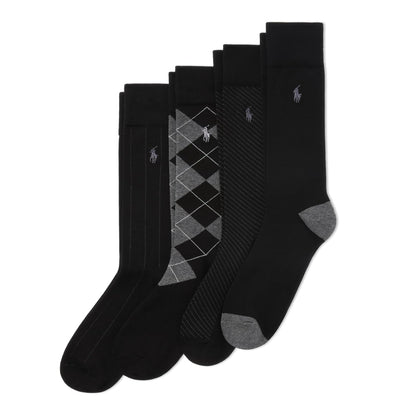 Polo Ralph Lauren Men's Socks Calcetines de cuello redondo con patrón surtido Calcetines de cuello redondo con patrón surtidopara hombre