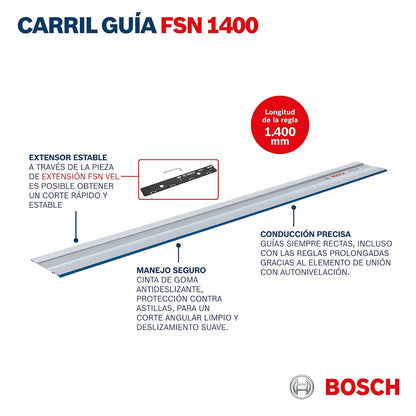 Bosch Carril guía FSN 1400 para sierra circular