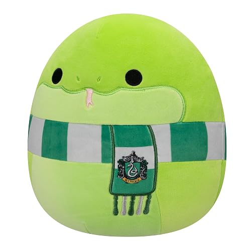 Squishmallows Original Harry Potter Serpiente de Slytherin de 10 Pulgadas - Peluche Oficial de Jazwares, Tamaño Mediano y Ultrasuave