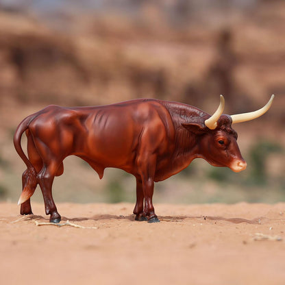 Breyer Horses Traditional Series | Texas Longhorn Bull Animals | Figura de Caballo | 11.5 Pulgadas de Largo x 8.5 Pulgadas de Alto | Modelo #B-TR-10329