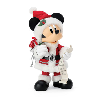 Department 56 Possible Dreams Disney Mickey Mouse - Figura de Papá Noel, 13 Pulgadas, Multicolor