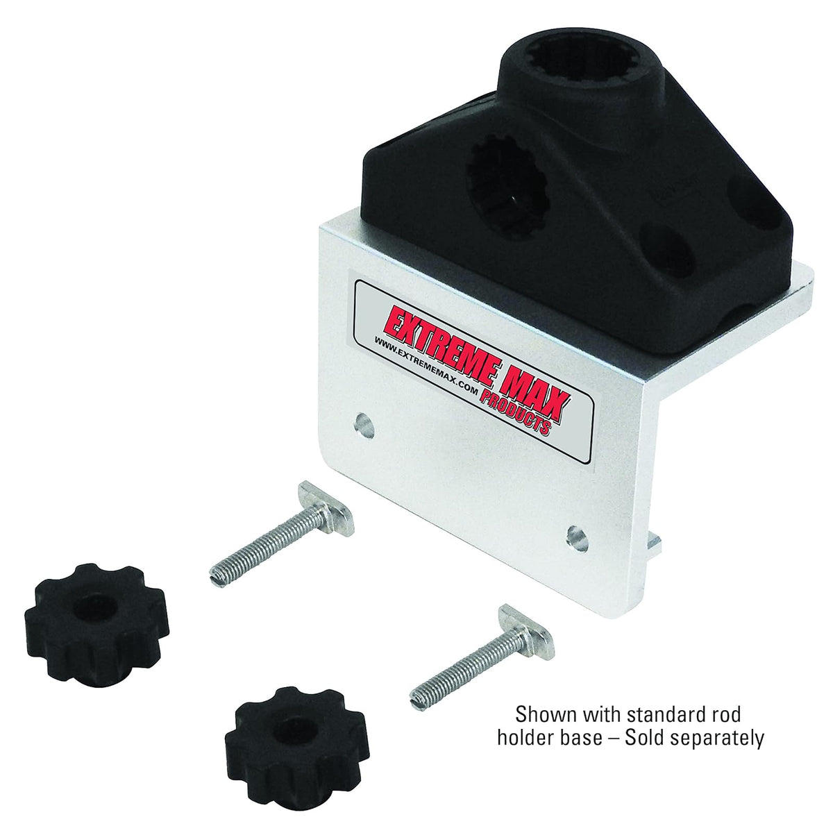 Extreme Max 3005.4405 Base Deslizante de Aluminio de 90° para Sistemas de Pista Lund Sport