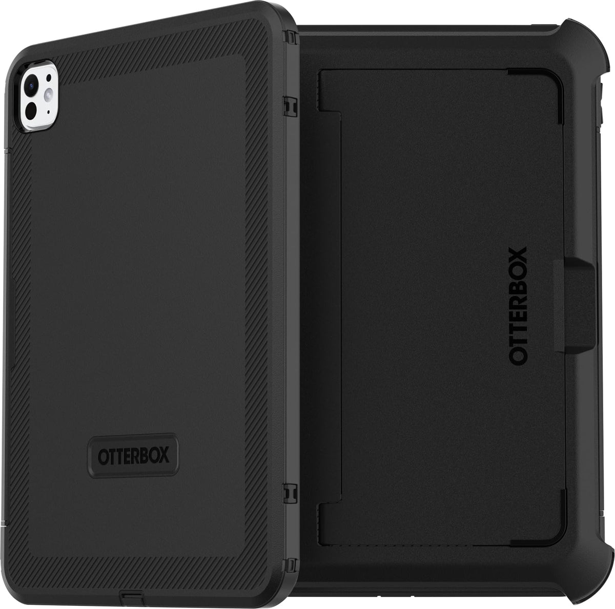 OtterBox Defender Series - Funda para iPad Pro de 11 Pulgadas (M4) (2024) - (Negro) (Transparente/Negro), Resistente, Duradera, protección de Revestimiento múltiple (la Unidad se envía en Bolsa de
