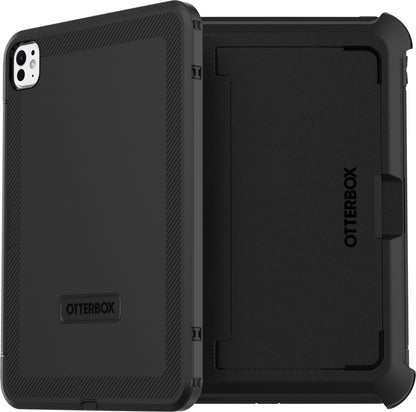 OtterBox Defender Series - Funda para iPad Pro de 11 Pulgadas (M4) (2024) - (Negro) (Transparente/Negro), Resistente, Duradera, protección de Revestimiento múltiple (la Unidad se envía en Bolsa de
