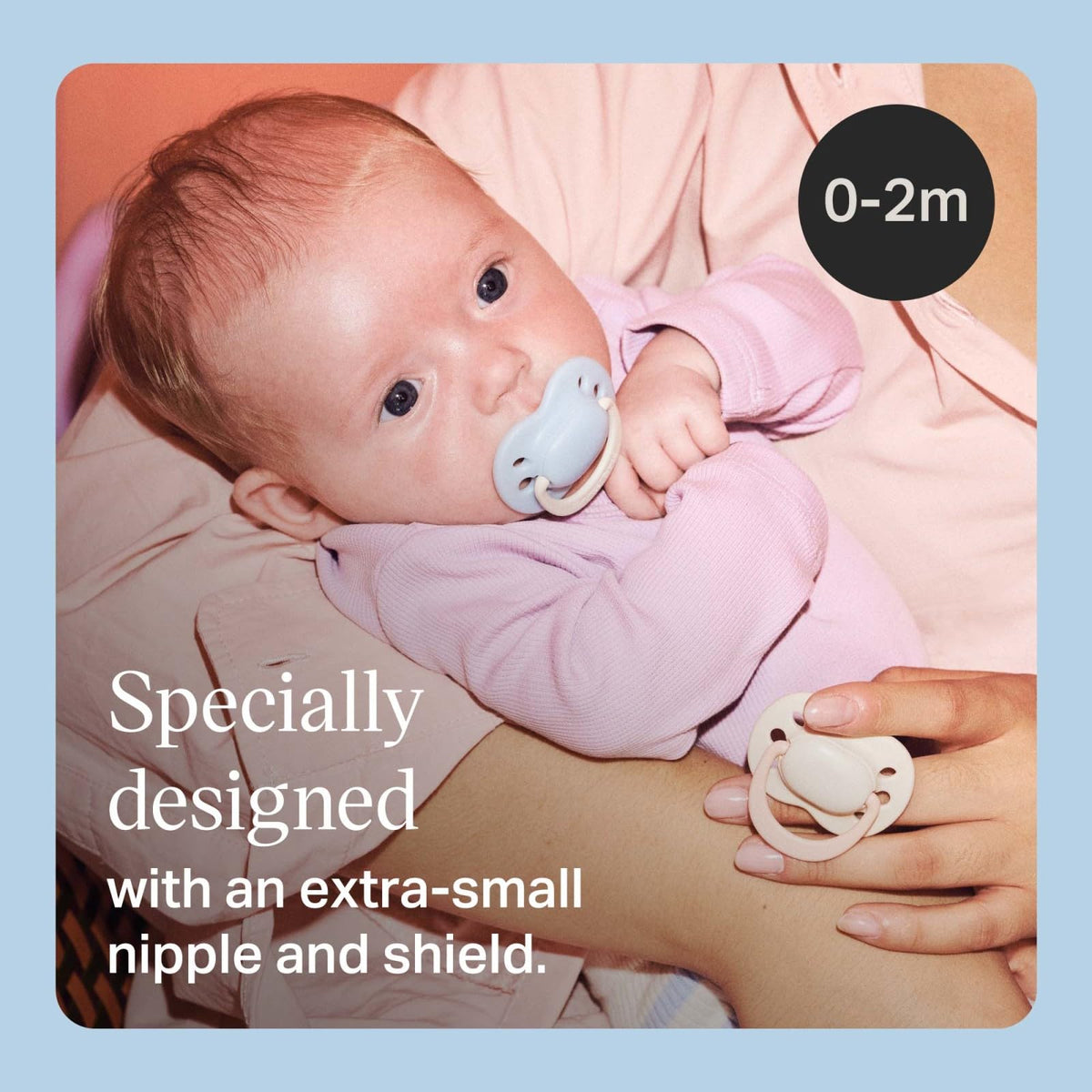 Tommee Tippee - Chupones para recién nacidos, 0-2 meses, pezón simétrico, silicona 100% última intervensión de BPA, agujeros de aire adicionales, aptos para lavaplatos y esterilizador, nubes de verano
