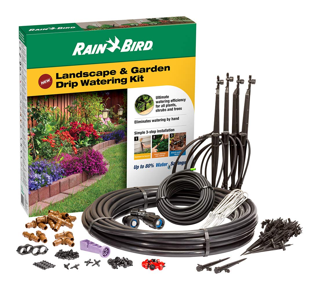 Rain Bird LNDDRIPKIT - Kit de riego por Goteo para Paisaje/jardín con goteros, microburbujas, microburbujas