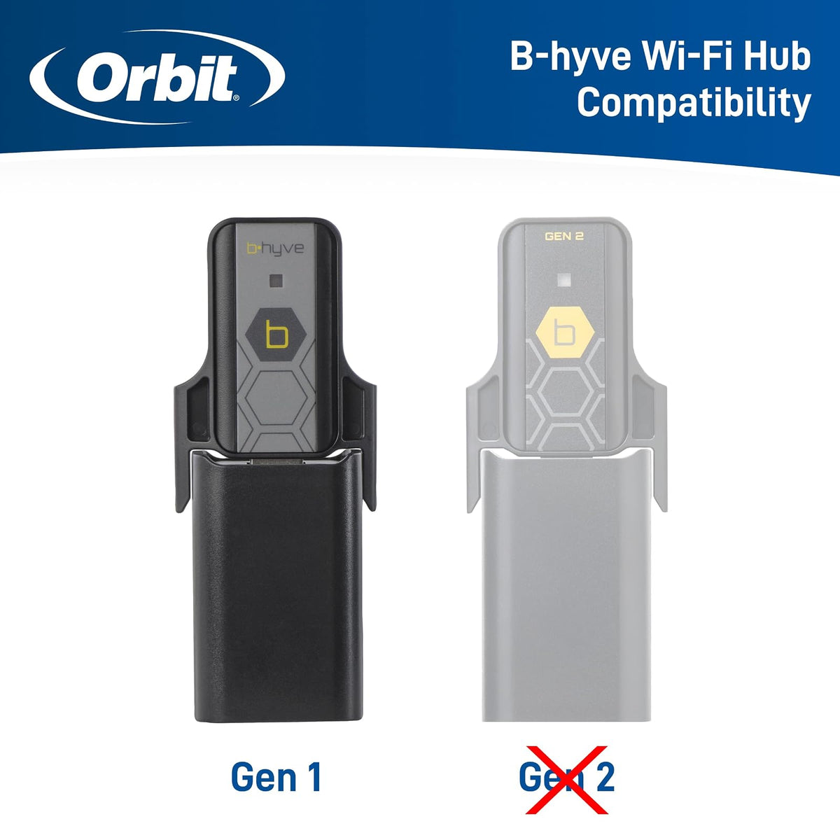 Orbit 21005 B-hyve Temporizador de Grifo de Manguera Bluetooth, Gris